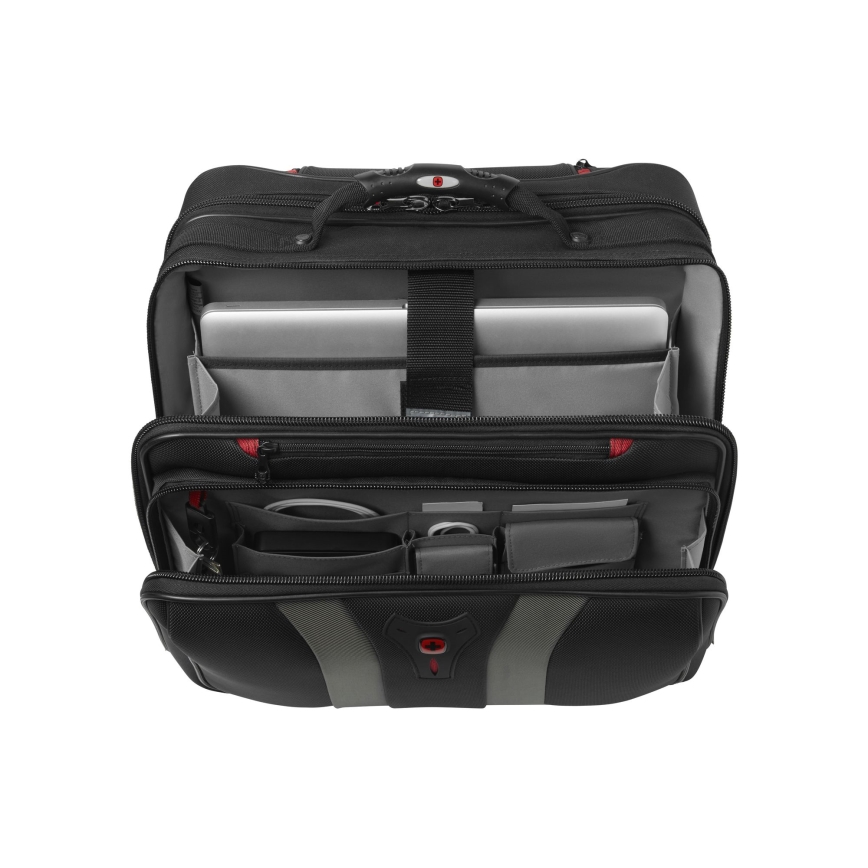 Wenger - Cestovná batožina na kolieskach 29 l + puzdro na notebook 15,6" Granada čierna