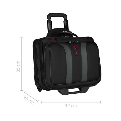 Wenger - Cestovná batožina na kolieskach 29 l + puzdro na notebook 15,6" Granada čierna