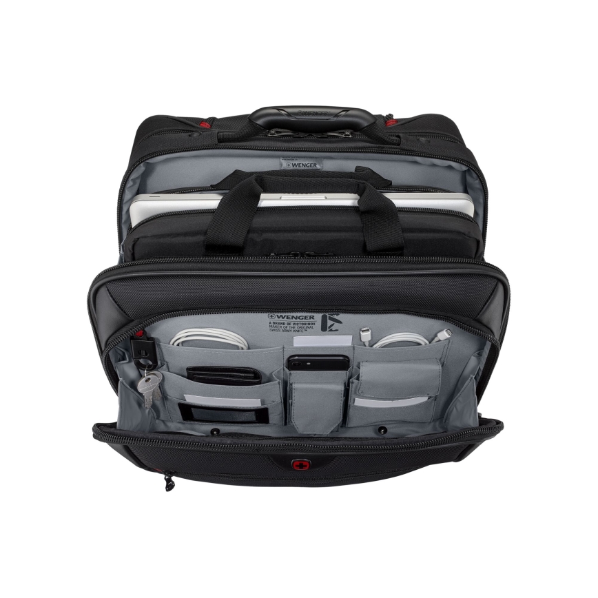 Wenger - Cestovný kufor na kolieskach 23 l 17" + taška na notebook 15,4" Potomac čierna