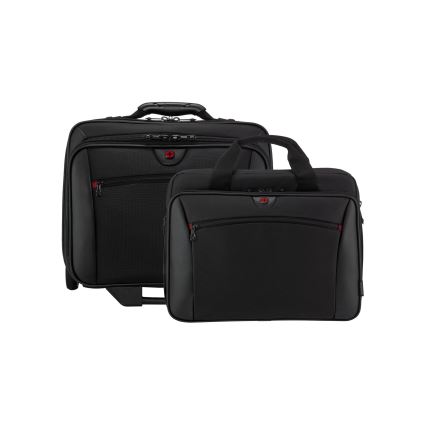 Wenger - Cestovný kufor na kolieskach 23 l 17" + taška na notebook 15,4" Potomac čierna