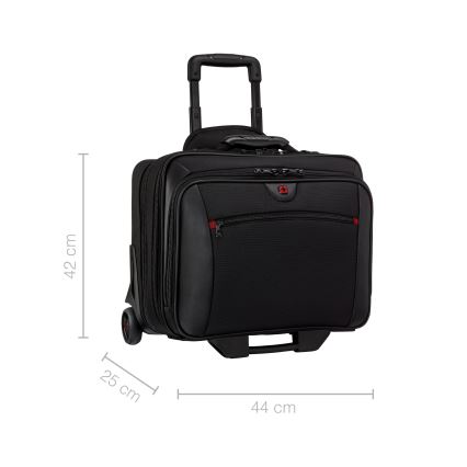 Wenger - Cestovný kufor na kolieskach 23 l 17" + taška na notebook 15,4" Potomac čierna