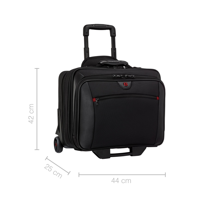 Wenger - Cestovný kufor na kolieskach 23 l 17" + taška na notebook 15,4" Potomac čierna