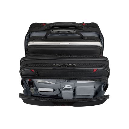 Wenger - Cestovný kufor na kolieskach 25 l 17" + taška na notebook 15,6" Patriot čierna
