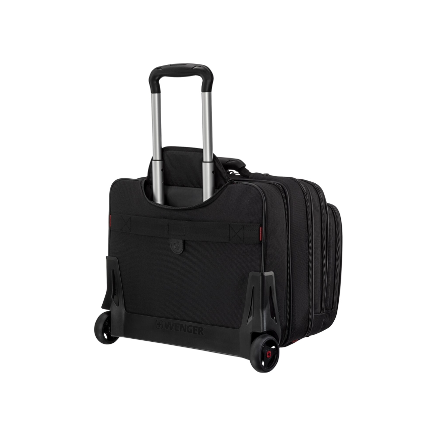 Wenger - Cestovný kufor na kolieskach 25 l 17" + taška na notebook 15,6" Patriot čierna