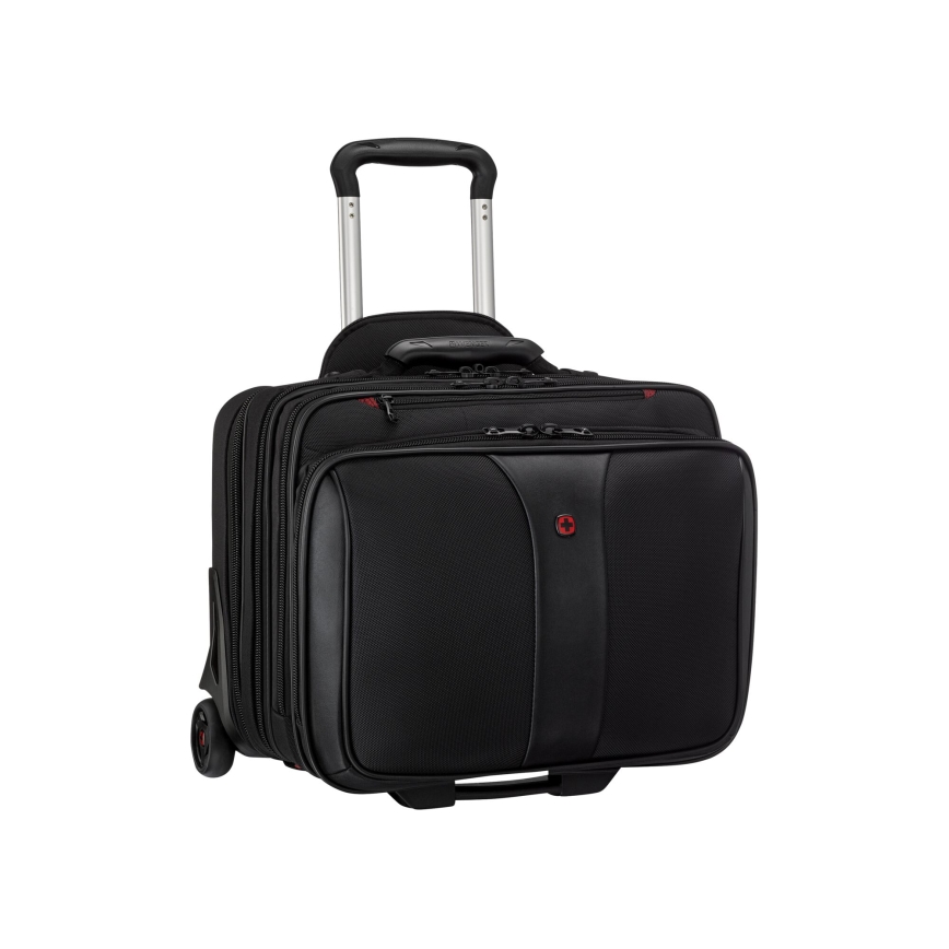 Wenger - Cestovný kufor na kolieskach 25 l 17" + taška na notebook 15,6" Patriot čierna