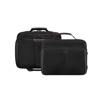 Wenger - Cestovný kufor na kolieskach 25 l 17" + taška na notebook 15,6" Patriot čierna