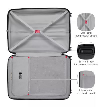 Wenger - Cestovný kufor na kolieskach 93 l Prymo čierna