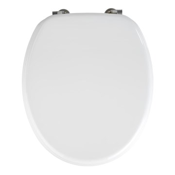 WENKO 154008100-WC sedátko VALENCIA 43x36 cm biela/strieborná