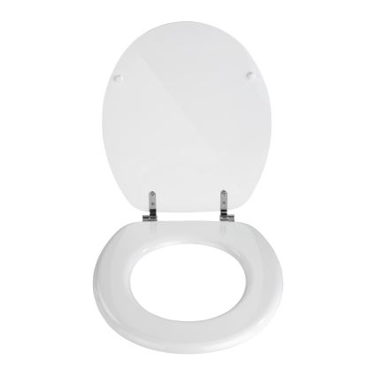 WENKO 154008100-WC sedátko VALENCIA 43x36 cm biela/strieborná