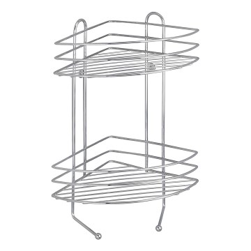 WENKO 15498100 - Rohový regál EXCLUSIVE 23x30,5 cm lesklý chróm