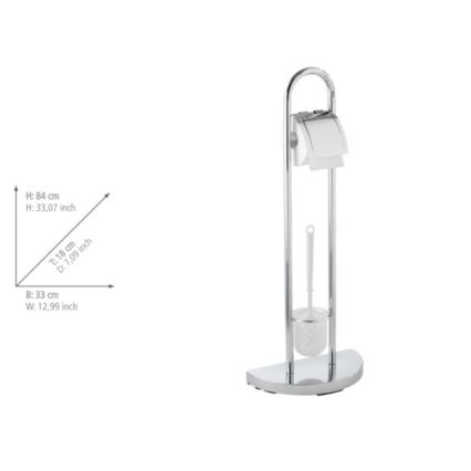 WENKO 16608100 - WC kefa COSENZA 33x84 cm lesklý chróm/satén