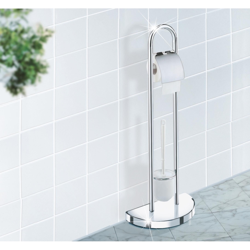 WENKO 16608100 - WC kefa COSENZA 33x84 cm lesklý chróm/satén