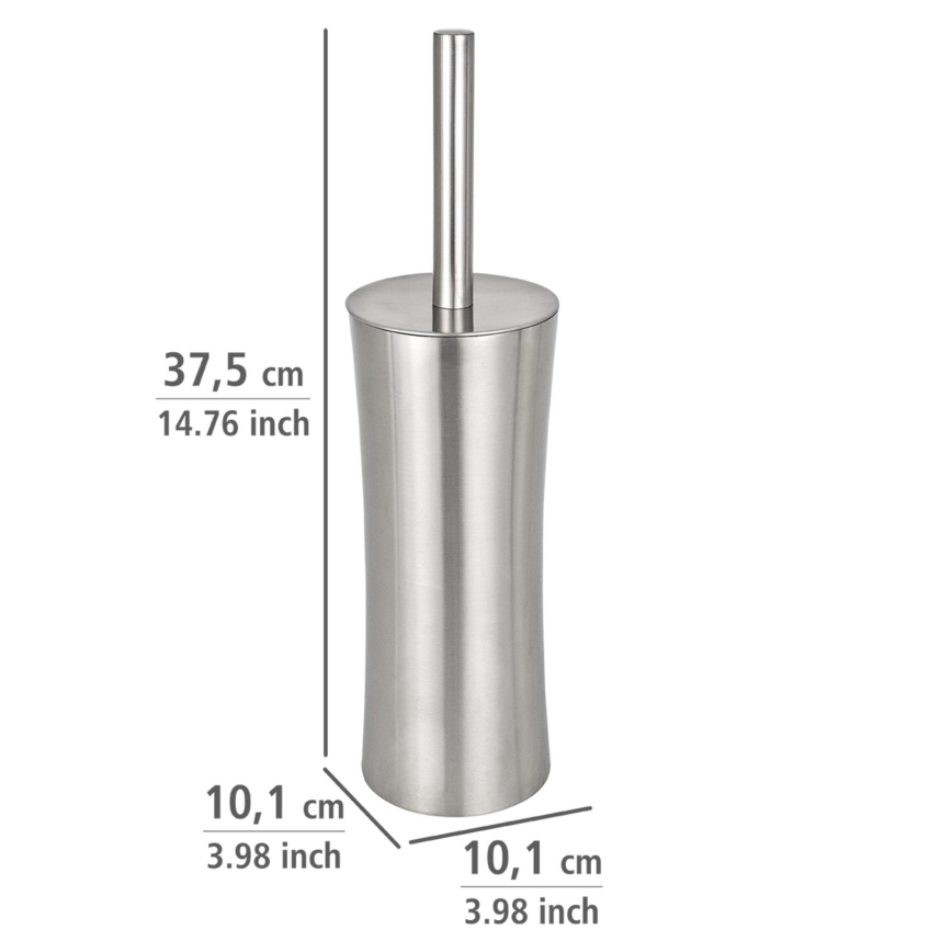 WENKO 16742100 - WC kefa PIENO 10x37,5 cm nerez/satinovaný