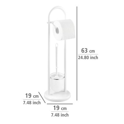 WENKO 17092100 - WC kefa SIENA 19x63 cm biela/satén