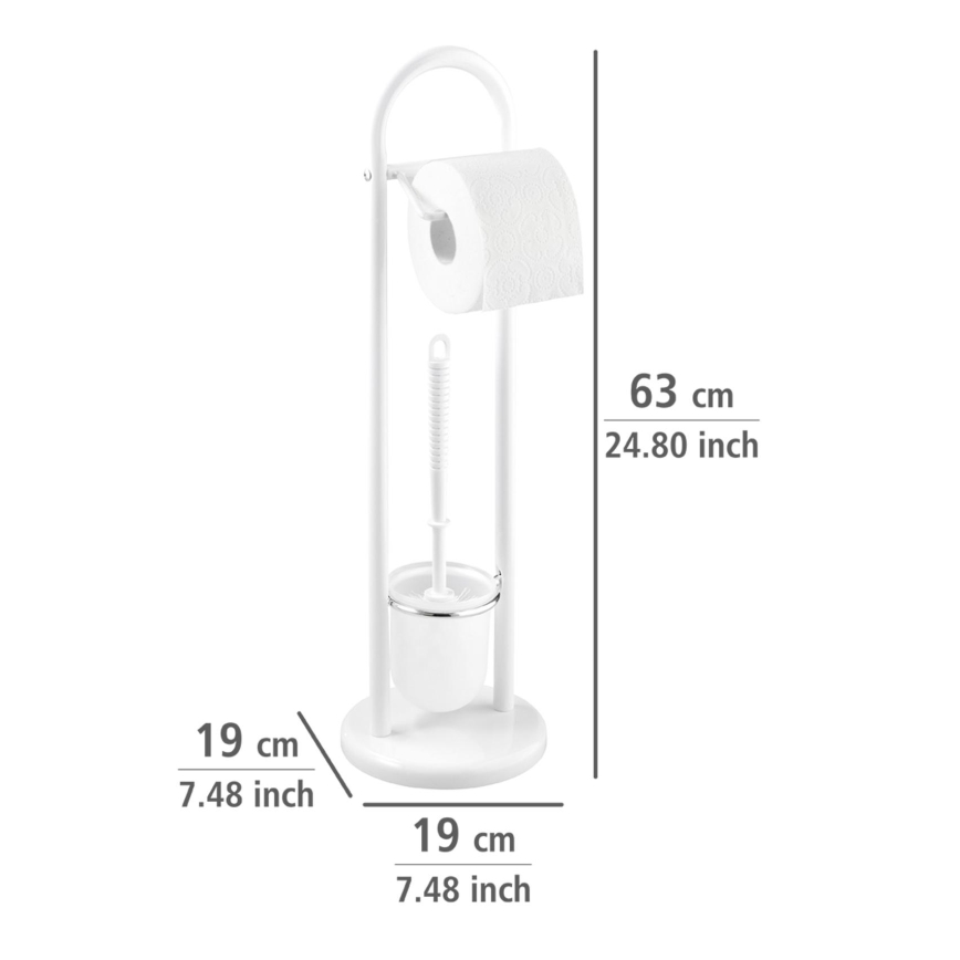 WENKO 17092100 - WC kefa SIENA 19x63 cm biela/satén
