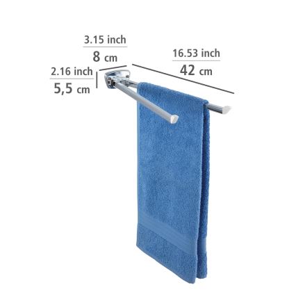 WENKO 17875100 - Držiak na uteráky BASIC 42x8 cm nerez/strieborný