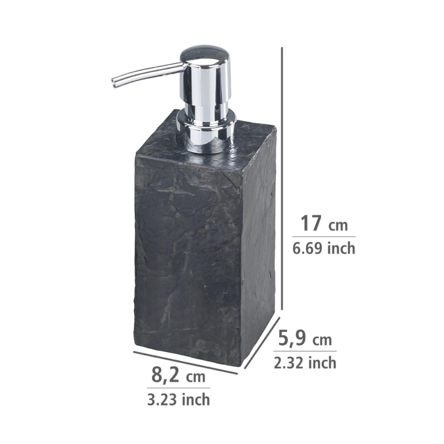 WENKO 17921100 - Dávkovač mydla SLATE ROCK 250 ml antracit