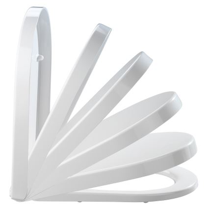 WENKO 18396100-WC sedátko PALMA 46,5x35,7 cm biela/strieborná