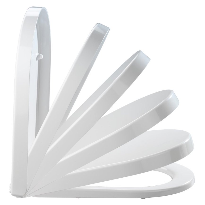 WENKO 18396100-WC sedátko PALMA 46,5x35,7 cm biela/strieborná