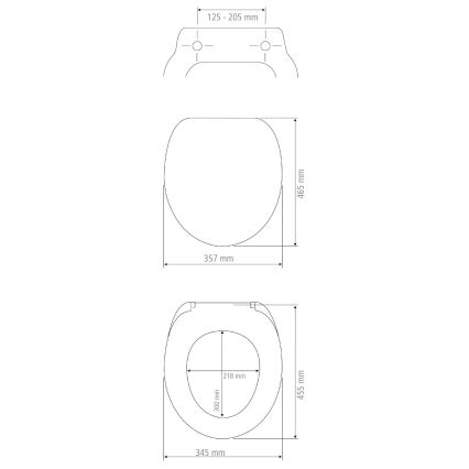WENKO 18396100-WC sedátko PALMA 46,5x35,7 cm biela/strieborná