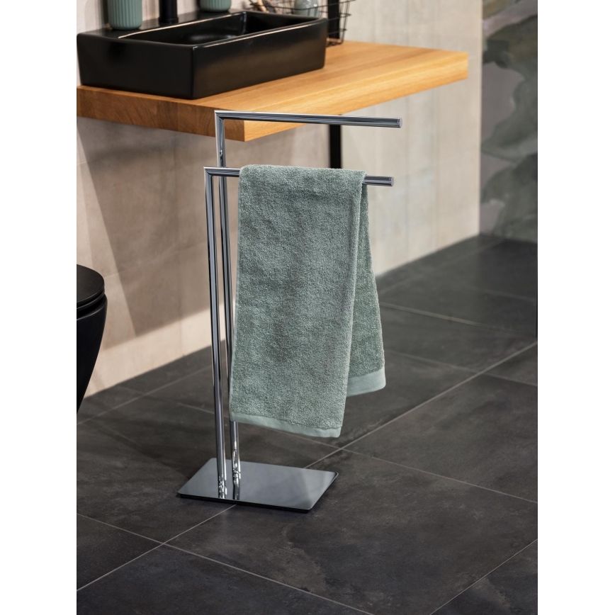WENKO 18563100 - Stojan na uteráky RECCO 48x80,5 cm lesklý chróm