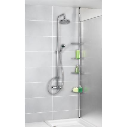 WENKO 18596100 - Rohový prvok PREA 28 x 200 cm, nerezový lesklý chróm