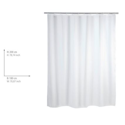 WENKO 19104100 - Sprchový záves 180x200 cm biely