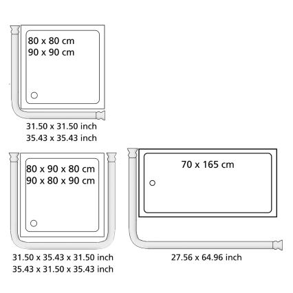 WENKO 19214100 - Tyč UNIVERSAL 2x2 cm biela