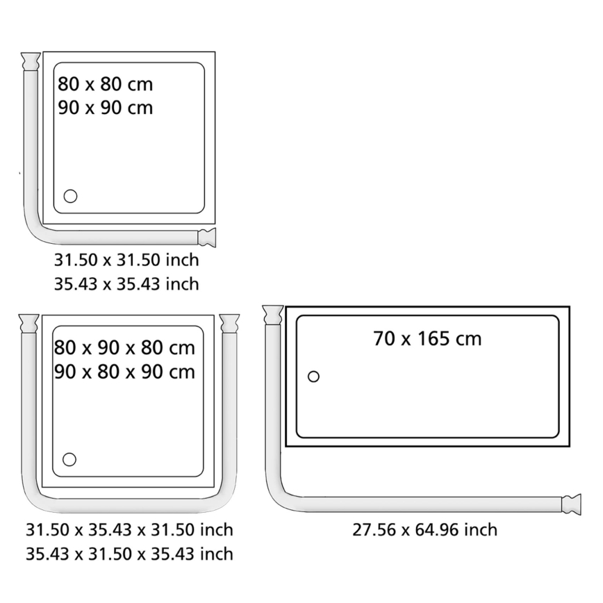 WENKO 19218100 - Tyč UNIVERSAL 2,5x2,5 cm chróm/biela
