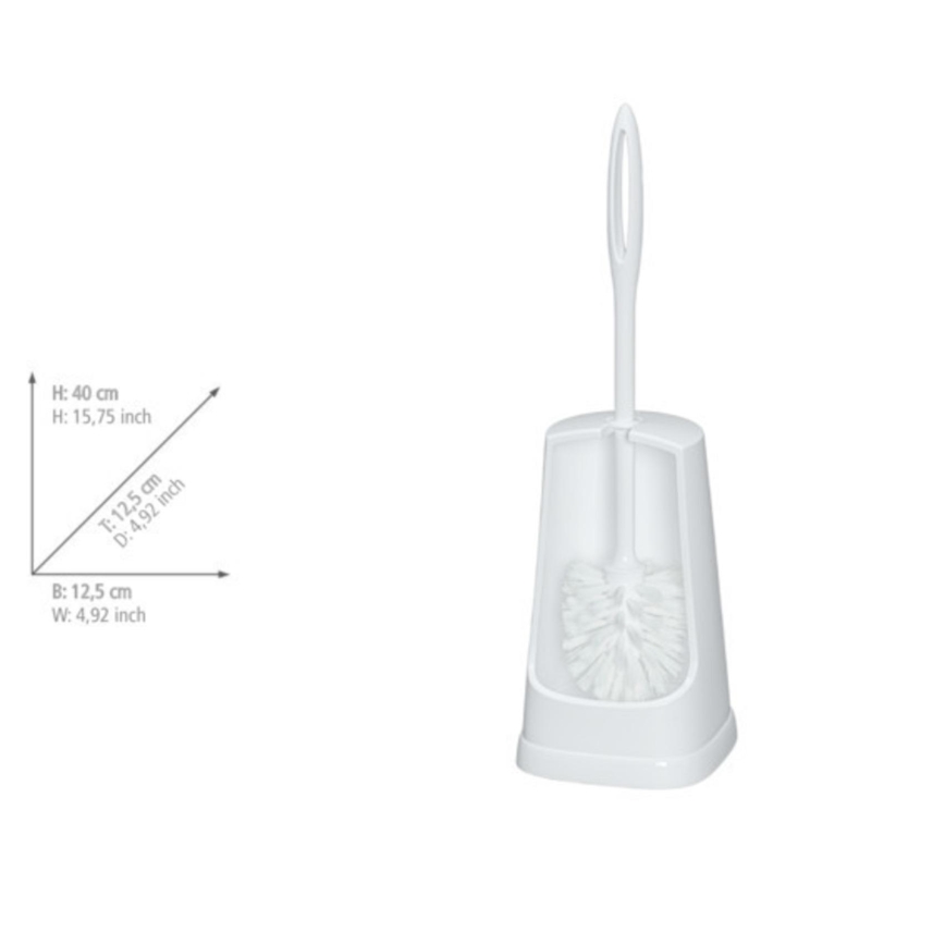 WENKO 19607100 - WC kefa SIMPLE 12,5x40 cm biela