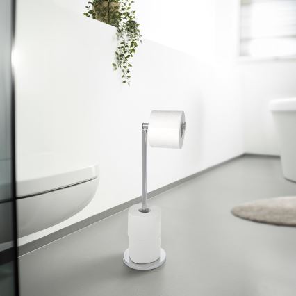 WENKO 19637100 - Držiak toaletného papiera 21x55 cm nerez/strieborný