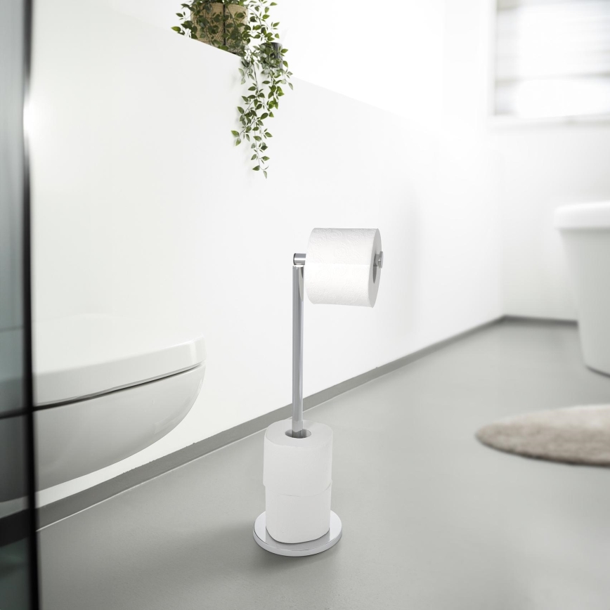 WENKO 19637100 - Držiak toaletného papiera 21x55 cm nerez/strieborný