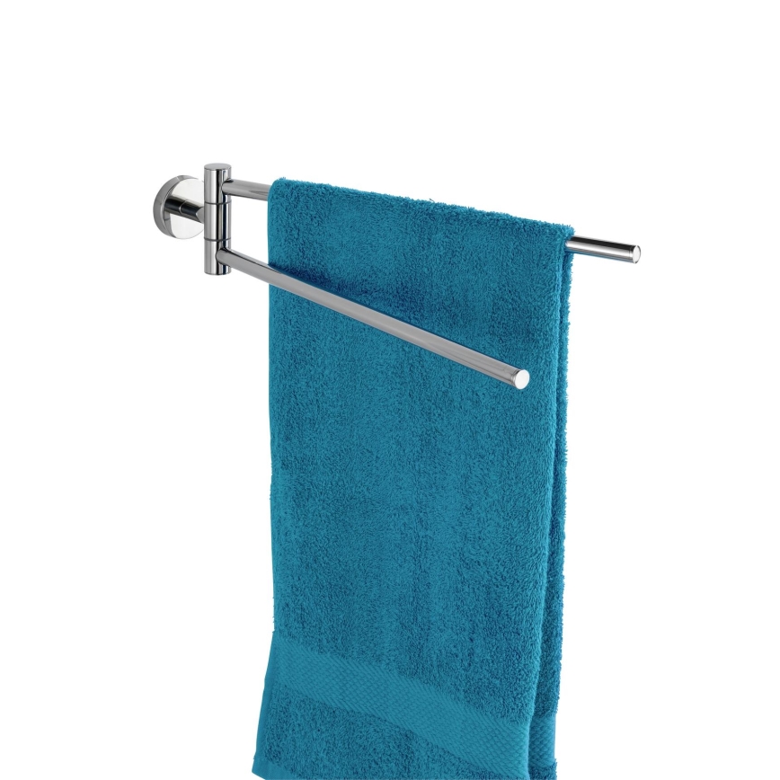 WENKO 20213100 - Držiak uterákov BOSIO SHINE 43x9 cm nerez/strieborný