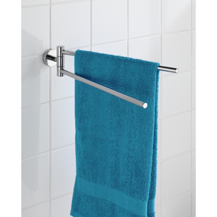 WENKO 20213100 - Držiak uterákov BOSIO SHINE 43x9 cm nerez/strieborný