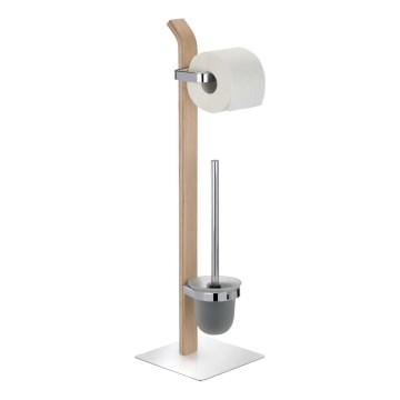 WENKO 20397100 - WC kefa SAMONA 20x71,5 cm chróm/hnedá/satén