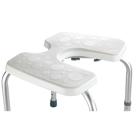 WENKO 206051100-Stolička SECURA 46x53,5 cm biela/strieborná