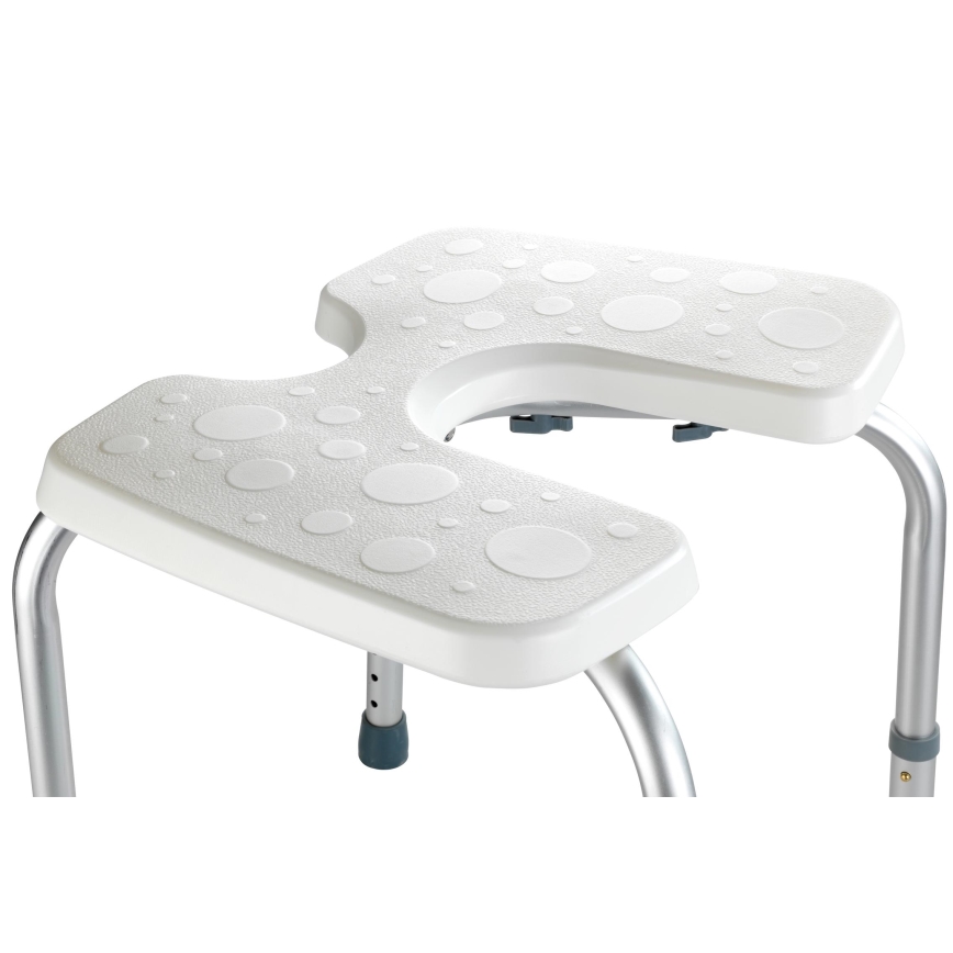 WENKO 206051100-Stolička SECURA 46x53,5 cm biela/strieborná