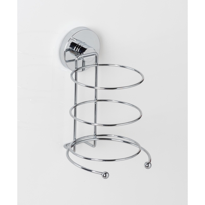 WENKO 20896100-Držiak na fén VACUUM-LOC MILAZZO 12x17 cm lesklý chróm