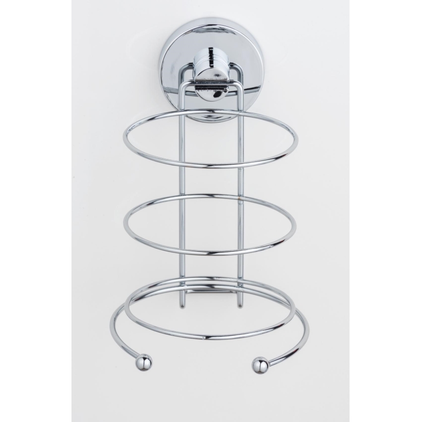 WENKO 20896100-Držiak na fén VACUUM-LOC MILAZZO 12x17 cm lesklý chróm