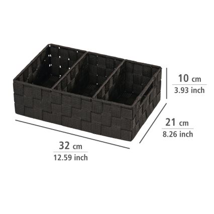 WENKO 20978100 - Organizér ADRIA 32x21 cm čierna