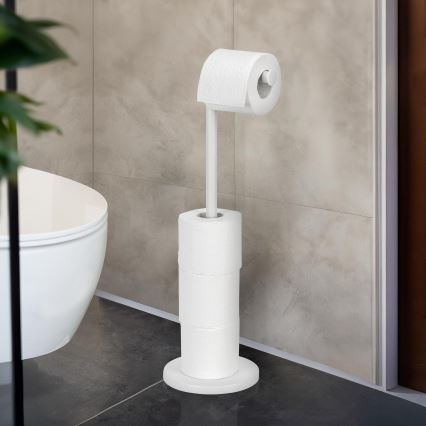 WENKO 21424100 - Držiak toaletného papiera 21x55 cm biely