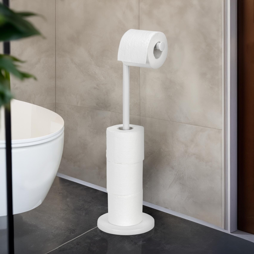 WENKO 21424100 - Držiak toaletného papiera 21x55 cm biely