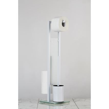 WENKO 21565100 - WC kefa RIVALTA 18x70 cm biela/čierna