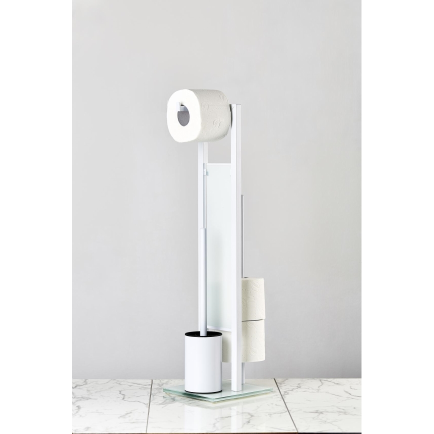 WENKO 21565100 - WC kefa RIVALTA 18x70 cm biela/čierna