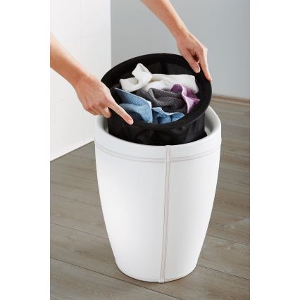 WENKO 21773100 - Stolička CANDY 36x50,5 cm biela/čierna