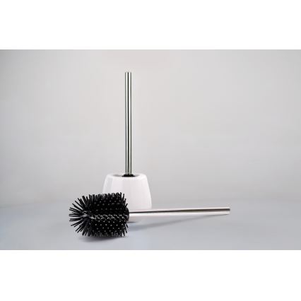 WENKO 21799100 - WC kefa 7,5x35 cm nerez/strieborná/čierna
