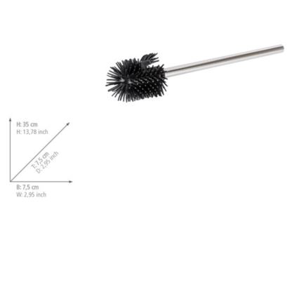 WENKO 21800100 - Náhradná kefa 7,5x35 cm nerez/strieborná/čierna
