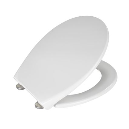 WENKO 21903100-WC toaletné sedátko SAMOS 44,5x37,5 cm biela/strieborná