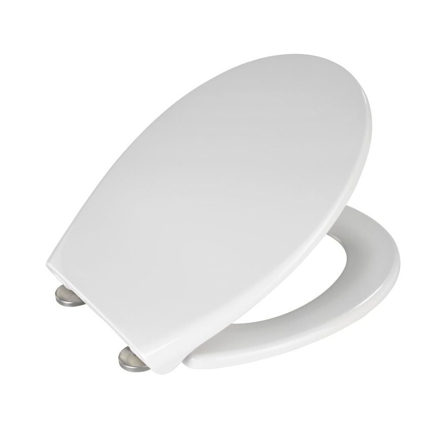 WENKO 21903100-WC toaletné sedátko SAMOS 44,5x37,5 cm biela/strieborná