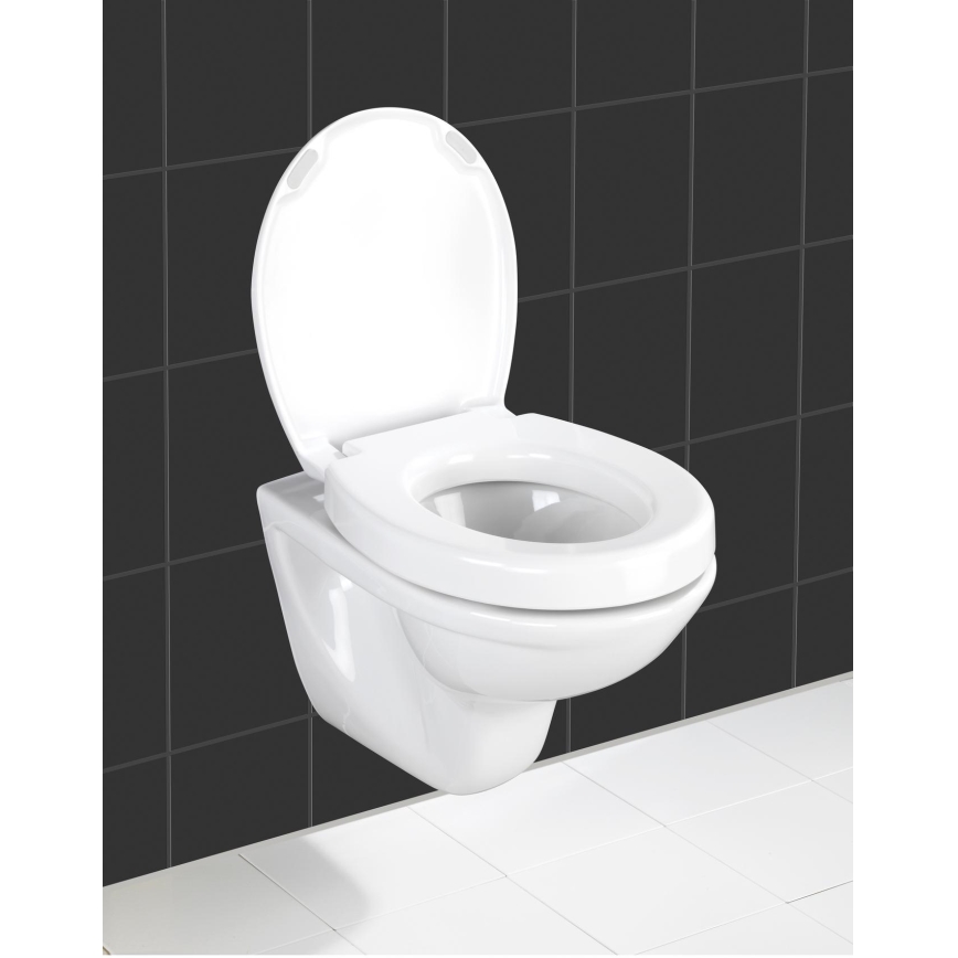 WENKO 21905100-WC sedátko SECURA 37x44 cm biela/sivá